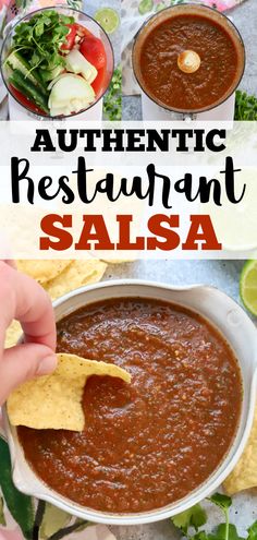 authentic mexican restaurant salsa is an easy and delicious side dish