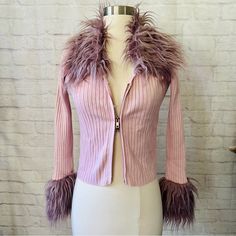 Item: Sweater Brand: Boutique Size: Small Colours: Pink, Purple Features: Two Front Zippers To Be Worn Several Ways, Faux Fur Collar And Cuffs, Full Length Sleeves, Stretchy, Comfortable Material: 77% Acrylic 23% Polyester Condition: New Without Tags, Never Worn. No Flaws Measurements: Length: 19.5” Bust: 32”- 44” Waist: 30”- 38” Shoulder: 15” Sleeve: 25” Fur Sweater, Sweater Brands, Faux Fur Collar, Collar And Cuff, Colorful Sweaters, Pink Purple, Length Sleeve, Sweaters & Cardigans, Pink Ladies