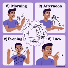 how to stop someone's hand gesture in the morning and evening, with instructions