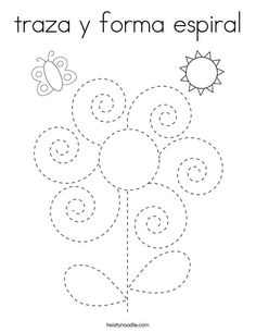 trace the spirals worksheet