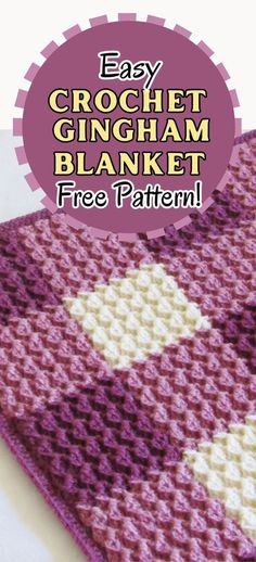 an easy crochet afghan blanket that is free pattern