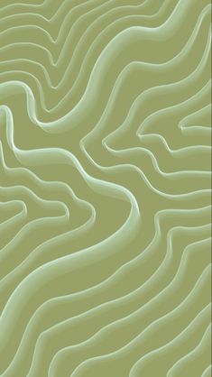 an abstract background with wavy lines in green and beige colors, as well as the shape of waves