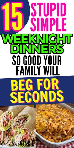 Busy Night Dinner, Easy Weeknight Recipes, Fast Easy Dinner, Cheap Family Meals, Inexpensive Dinners, Family Dinner Night, Simple Dinners