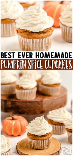 the best ever homemade pumpkin spice cupcakes