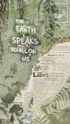 the earth speaks to all of us