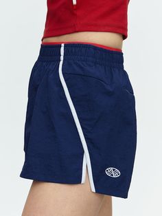 Composition : 100% NylonColor : NAVY_S,NAVY_MCountry of Origin : Republic of Korea Navy Nylon Shorts, Navy Functional Shorts, Navy Nylon Short Bottoms, Navy Nylon Athleisure Bottoms, Navy Moisture-wicking Sportswear Shorts, Navy Nylon Shorts For Summer, Navy Moisture-wicking Nylon Bottoms, Functional Navy Shorts, Navy Moisture-wicking Shorts