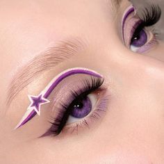 Hippie Makeup, Nail Options, Star Makeup, Purple Makeup, Ethereal Makeup, Beautiful Eye Makeup