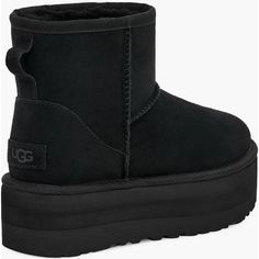 Nwt. Size 8. Nwt And In Box But I Will Only Ship In The Original Ugg Box If You Tell Me To When Purchasing Because The Post Office Boxes Are Too Small For This Box) And To Avoid Seller Surcharges). Platform Is About 2 Inches. Adapting Our Timeless Chukka With Twin Gore For Easy Entry, This Neumel Reaches New Heights With A Leg-Lengthening 2" Platform. Made Of Signature Suede And Sheepskin With Our Uggplush Lining, It Offers Softness And Style Wherever You Go. Suede Upper Elastic Gore, Rear Pull Black Mini Platform Ugg, Black Platform Mini Uggs, Ugg Classic Mini Platform, Ugg Neumel Boots, Digital Dress, Ugg Neumel, Platform Chelsea Boots, Ugg Classic Mini, Black Uggs