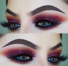 Party Make-up, Peekaboo Highlights, Drag Make-up, Make Up Tutorials, Make Up Inspiration, Purple Makeup, Beauty Make-up, Makijaż Smokey Eye