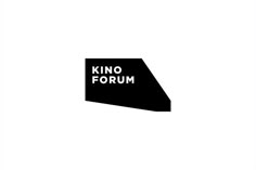 a black and white map with the words kino forum