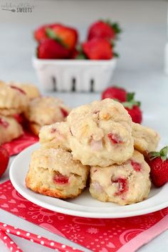 chocolate chip cookies with red and white sprinkles in a pink paper bag