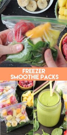 freezer smoothie packs are packed with fruit and vegetables