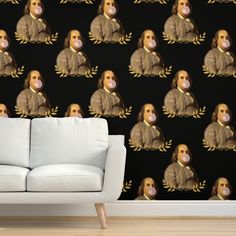 a wallpaper with an image of a monkey on it