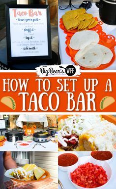 how to set up a taco bar