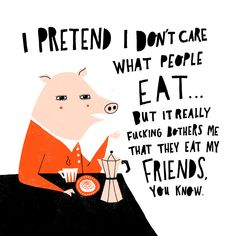 Food Lettering, World Vegetarian Day, World Vegan Day, Vegan Memes, Vegan Tattoo, Vegan Quotes, Why Vegan, Pig Art, Nordic Poster