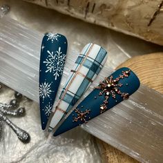 Holiday Nails Winter, Stiletto Nails Designs, Nail Candy, Holiday Nail Art, Winter Nail Designs, Short Nail Designs