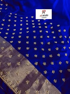 Blouse Ariwork Designs, Blue Blouse Work Designs, Blue Maggam Blouse, Latest Pattern Blouse Designs, Butti Work Embroidery, Simple Maggam Work Designs, Zardosi Blouse, Magam Work Designs