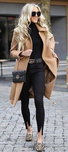 Fall Fashion Coats, Trendy Outfits Winter, Business Casual Outfits For Women, Business Casual Outfits For Work, Fall Outfits For Work, Camel Coat, Casual Work Outfits, Black Women Fashion