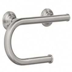 a metal toilet roll holder with two handles