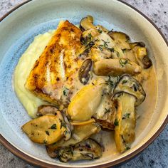 Pan Seared Halibut, Seared Halibut, Mushroom Cream Sauce, Mushroom Cream Sauces, Sockeye Salmon, Pretty Fly, Creamy Mushroom Sauce, Mushroom Sauce, Dry White Wine