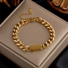 DIEYURO 316L Stainless Steel Fashion Link Chain Bangle Bracelet for Women Exquisite Gold Color Bracelet Jewelry Girl Gift брелок Original price: USD 3.60 Now price: USD 1.51 Gold Rectangular Stainless Steel Chain Bracelet, Elegant Cuban Link Stainless Steel Bracelet With Adjustable Chain, Elegant Stainless Steel Cuban Link Bracelet With Adjustable Chain, Luxury Cuban Link Metal Bracelet For Formal Occasions, Luxury Link Chain Bracelet As Gift, Luxury Gold Stainless Steel Chain Bracelet, Modern Gold-tone Stainless Steel Chain Bracelet, Luxury Adjustable Stainless Steel Chain Bracelet, Luxury Gold Plated Chain Link Bracelet