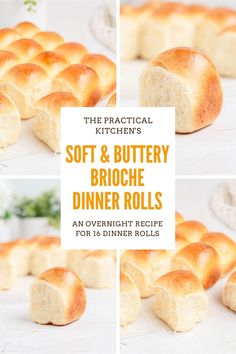 the practical kitchen's soft and buttery brioche dinner rolls