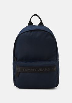 Tommy Jeans ESSENTIAL BACKPACK - Zaino - twilight navy Women Accessories Bags, Tommy Jeans, Dark Blue, Bag Accessories, Backpacks, Women Accessories, Navy, Blue