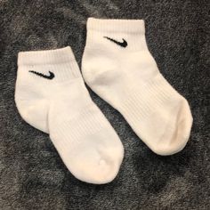 Never Worn Before, Great Condition!! :) Nike White Sporty Socks, Casual White Nike Socks, Nike Socks Women, Black Nike Socks, Nike Ankle Socks, White Nike Socks, Nike Sweatsuit, Nike Running Leggings, Black Nike Pros