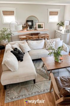 the living room is clean and ready for us to use in its new owner's home