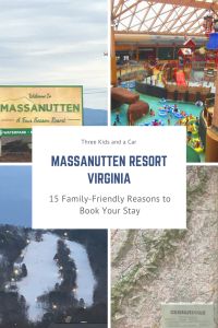 a collage of photos with the words massautten resort virginia and images of various attractions