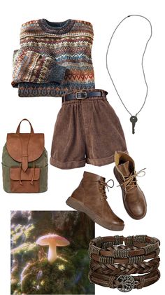 Goblincore Outfits, Goblincore Fashion, Anting Manik, 00s Mode, Moda Hippie, Mode Hippie, Cottagecore Outfits, Earthy Outfits, Mode Boho