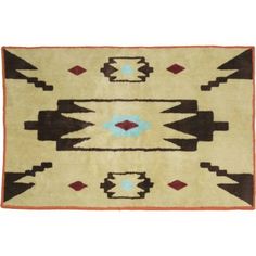 an old navajo rug is shown on a white background