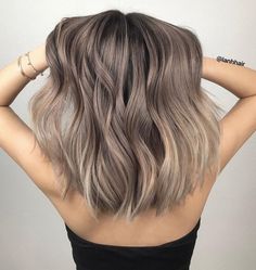 Almost Blonde Ash Brown Hair Ash Grey With Highlights, Ash Brown Balayage Light, Winter Ash Brown Hair, Light Ash Brunette Hair, Cool Tone Ash Brown Hair, Ash Smokey Brown Hair, Ash Brown Hair Medium Length, Hair Color For Ash Brown Hair, Medium Length Mushroom Brown Hair