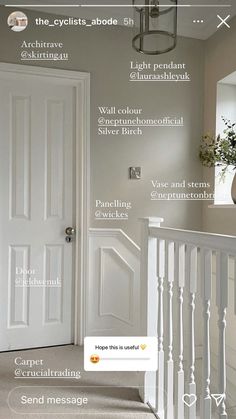 an image of a white door with instructions on how to use it for the home