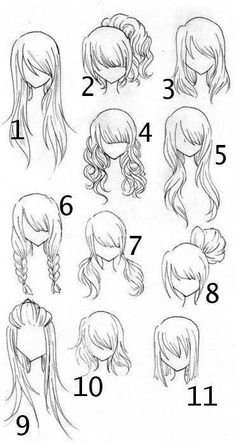 an image of different hairs and hair styles