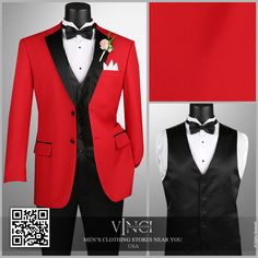 Coming soon 2024 Fall | Winter. Red Tuxedo 4 pcs Vested Wedding Suits for Men Style 4TV-2 with Matching Bow Tie and Flat Front Adjustable Waistbands Pants. Get your suits 1-5 business day domestic shipping within US.
Visit stores at https://vincisuits.com/stores/
New lookbook download here https://vincisuits.com/new-lookbook/ Wedding Suits For Men, Red Tuxedo, Winter Red, Wedding Suits Men, Wedding Suits, Bow Tie