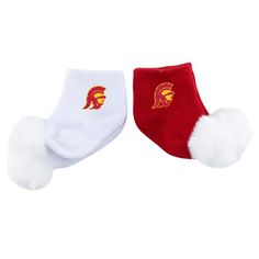 Make sure your little one is ready to cheer on the USC Trojans from day one with this adorable Two-Pack Pom Socks set from ZooZatz. With a team logo embroidered at the ankle and a playful pom at the toe, these socks add a touch of team spirit to any outfit. These socks are a must-have accessory for any little USC Trojans fan in your life, ensuring their feet stay warm and stylish all season long. Usc Trojans, Socks And Hosiery, Team Spirit, Logo Embroidered, Stay Warm, Team Logo, A Team, Little One, Pom Pom