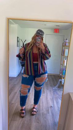 Punchy Outfits Plus Size, Country Western Outfits Plus Size, Western Summer Outfits Plus Size, Fair Outfit Ideas Plus Size, Simple Country Outfits Summer, Western Concert Outfit Plus Size, Punchy Western Summer Outfits, Plus Size Punchy Outfits