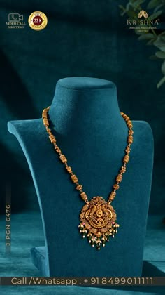 Antique Gold Haram, Pretty Gold Necklaces, Indian Gold Necklace Designs, Gold Haram, Temple Jewelry Necklace, Gold Jewels Design, Neck Pieces Jewelry