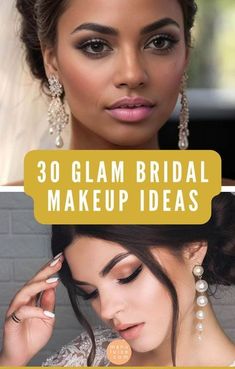 Bridal Makeup For Brown Skin, Makeup Brown Eyes Natural, Bride Make Up Ideas, Bridal Makeup Natural Glam, Soft Glam Bridal Makeup Brown Eyes, Bridal Makeup Brown Eyes, Smoky Brown Eye Makeup, Bridal Makeup Soft Glam, Natural Glam Bridal Makeup