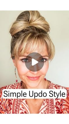 735 likes, 17 comments - melissasimpsonstyle su August 2, 2024: "One of my all time favorite simple up-dos!! Enjoy ❤️. FOLLOW ME for more fun hairstyle tips and tutorials 💎 #hairdo #updos #updostyles #updohairstyles #easyhairstyles #simplehairstyle #quickhairstyle #easyhair #hairtutorialvideo #hairtutorial #hairvideos #hairfashion #HairGoals #hairlooks #hairideas #myhairstyle #hairworld #hairart #hairstylistlife #hairstyling #hairstylists #hairwork". Claw Clip Top Knot Tutorial, Easy Daily Updos Simple, Hairstyles For Unruly Hair, Simple Up Dos For Medium Hair Casual, Easy Updos For Medium Hair For Work Shoulder Length, Big Clip Hairstyles, Joy Haircut, Quick Easy Updos For Medium Hair, Simple Up Dos For Medium Hair