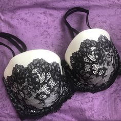 Victoria’s Secret Dream Angel Multi-Way Bra 32ddd Beautiful Black Lace Over Ivory Underwire Support Fully Lined Adj Straps Multi-Way Strapless, Criss-Cross, Regular Nwt Multiway Bra, Criss Cross, Women's Intimates, Victoria’s Secret, Black Lace, White And Black, Victoria's Secret, Angeles, Lingerie