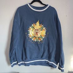 Vintage/Rare Extremely Sought After Walt Disney World Four Parks World Showcase Crewneck Sweatshirt. Vintage So Does Show Some Signs Of Wear But Ultimately An Awesome Disney Grail Collectible Clothing Item. Size Xl (Extra Large), Features Embroidery, Navy. Mgm Studios, Minnie Mouse Sweater, Pink Crewneck Sweatshirt, Distressed Sweatshirt, Disney Sweaters, Yellow Sweatshirt, Sweatshirt Vintage, Disney Shirts, Guess Jeans