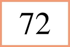 the number twenty seven in black and white on an orange background with a square frame