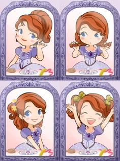 Sofia The First Videos, Sofia The First Cartoon, Disney Characters As Humans, Change Hairstyle, Disney Gender Bender, Princesa Sophia, Princess Sofia The First