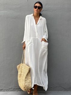 Material: Cotton, Rayonkaftans for women: beach cover upswim cover up for women: beach dressbathing suit cover-ups: swimsuit cover upwomen's beach shirt: bikini cover up Coastal Clothing, Minimalist Wardrobe Essentials, Beach White Dress, Casual Beach Dress, Maxi Outfits, Beachwear Collection, Trendy Swimsuits, Hijab Styles, Women Beach