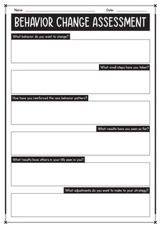 Student Worksheet, Practice Mindfulness, Thought Patterns, Mental Health Resources, Therapy Worksheets, Behavior Change, Emotional Regulation, Cognitive Behavioral Therapy, Behavioral Therapy