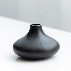 Black as Night Textured Ceramic Vases at Sage and Sill Black Ceramic Vase, Night Jar, Candle Holders Wall Decor, Elegant Vases, Cerámica Ideas, Timeless Decor, Black Vase, Wall Candle Holders, Ceramic Porcelain