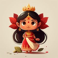 Godess Laxmi Drawing, Pregnancy Drawing, Iphone Wallpaper Quotes Inspirational, God Painting, Lakshmi Narayan, God Blessings, Easy Cartoon, Shri Radhe, Indian Illustration