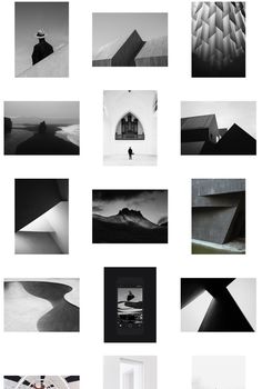 black and white photographs with an open door in the middle one has a person standing on it